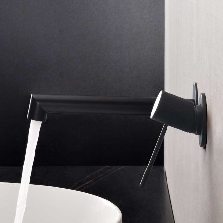 смесители для раковины Vincea Смеситель для раковины Desire VBFW-1D1MB встраиваемый однорычажный, черный ,, артикул VBFW-1D1MB