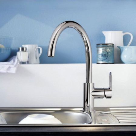 Смеситель для кухни GROHE BauEdge, хром (31367000), артикул 31367000