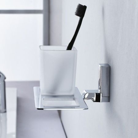 Стакан для ванной комнаты двойной Haiba HB8808, хром