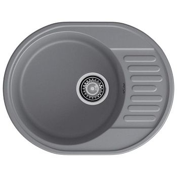 Кухонная мойка GranFest QUARZ 58, темно-серый