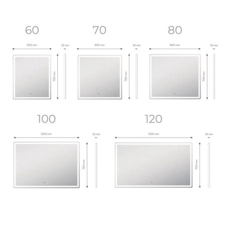 Зеркало VIGO Geometry Comfort 600, артикул 058
