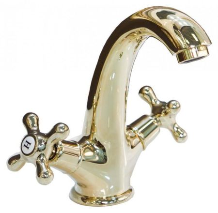 Смеситель для раковины CEZARES retro-1 золото Opadiris, артикул 