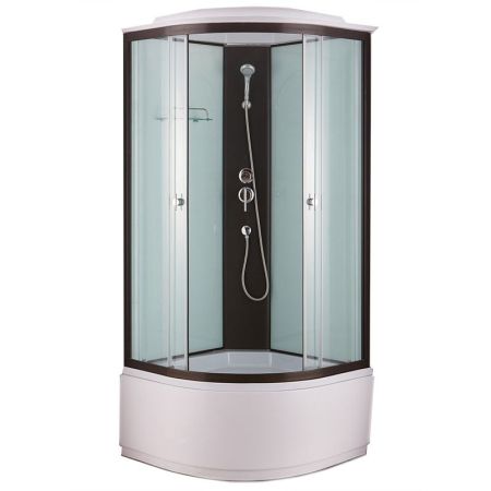 Душевая кабина Niagara NG-6707 80x80 профиль Черный задние стенки Белые, артикул 67071414