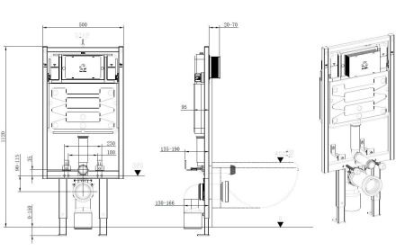 Инсталляция для унитаза Allen Brau Pneumatic Pro 9.11103.20, артикул 9.11103.20