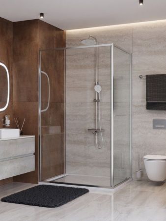 LUX-AH-FS-11-100/90-C-CR Душевой уголок, артикул LUX-AH-FS-11-100/90-C-CR