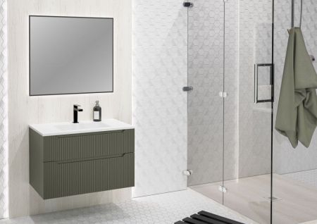 Комплект мебели IBX FORTUNA, 800 мм, цвет терра матовый лак, артикул FORTUNA80/TERRAM