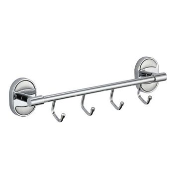 Планка с крючками Savol S-008204-1, хром