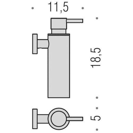 Colombo Plus Дозатор для жидкого мыла, подвесной, цвет: хром, артикул W4981.CR