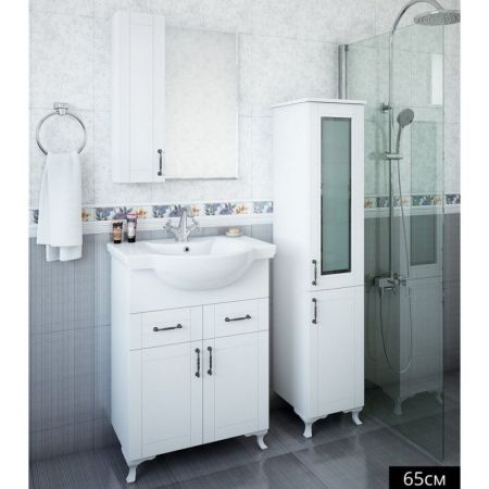 Шкаф пенал Sanflor Глория 32 R С000005705 Белый, артикул С000005705