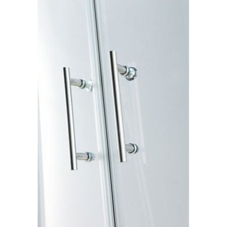 Душевой уголок Cezares Momento A-2 100х100 профиль Хром стекло прозрачное, артикул MOMENTO-A-2-100-C-Cr