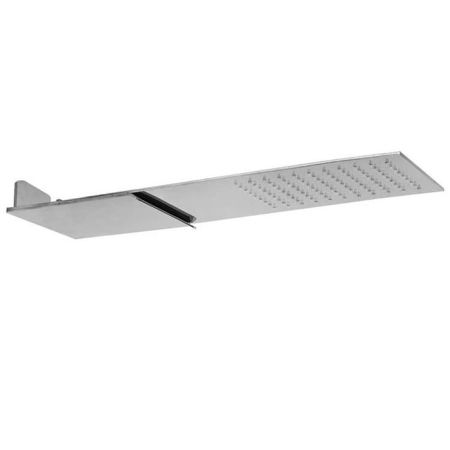 Верхний душ, Fima Carlo Frattini, Showerhead, тип установки-настенный, размер душевого диска, мм-120*200, форма-прямоугольная, количество режимов-2, тип струи-каскад, дождь, материал-нержавеющая сталь, цвет-хром