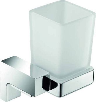 Sanibano Elegance, настенный стеклянный стакан, цвет хром