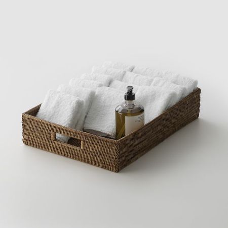 Decor Walther BASKET TRAY Лоток-поднос 34х45хh10 см , цвет  ротанг темный, артикул 0939692