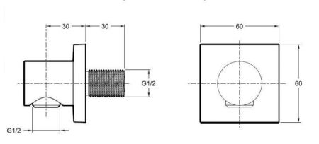 E8467-CP коленное соединение, шт, артикул E8467-CP