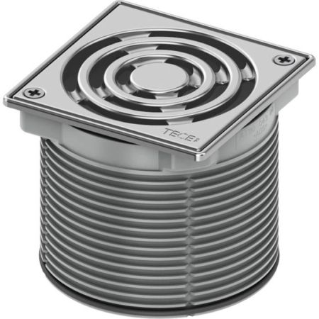 Решетка, TECE, Drainpoint S, ширина, мм-107, длина, мм-107, высота, мм-99, вид-декоративная, с фиксатором, монтажным элементом, материал-сталь, артикул 3660009