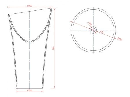 Раковина Montebianco Pisa Cono 11237 Белая Раковина Montebianco Pisa Cono 11237 Белая