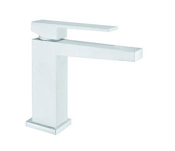 Смеситель для раковины Fiore KUBE 100BB8516, белый