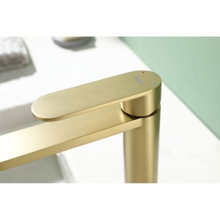 Смеситель для раковины Raglo R10.10.03, золотой сатин