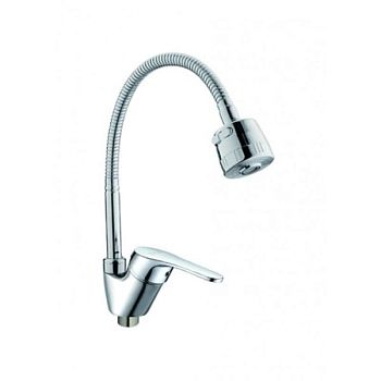 Смеситель для кухни с гибким изливом D-Lin D150309-T, хром