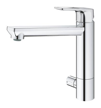 Смеситель для кухни GROHE BauLoop с запорным вентилем, средний излив, хром (31713000)
