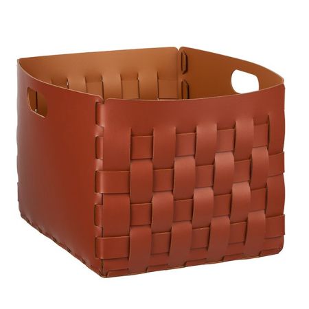 ADJ Корзинка Bottega, 35x40xH30 см., цвет: бордо/коньяк, артикул 1048.30/09