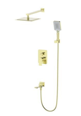 Душевая система встраиваемая WONZON & WOGHAND DIAMOND, Брашированное золото (WW-88939011-BG)