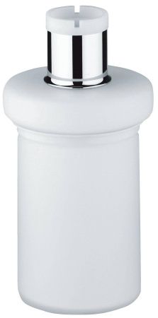Флакон GROHE для мыльного диспенсера, хром/белый (40179000) Флакон GROHE для мыльного диспенсера, хром/белый (40179000)