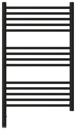 Полотенцесушитель электрический "БОГЕМА 3.0" прямая 800х500 / МЭМ левый (Матовый чёрный)
