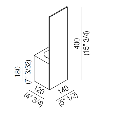 Agape Sen Туалетный ёршик, цвет: черный, артикул ASEN0925NN
