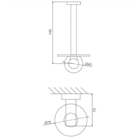 Fima Carlo Frattini Accessori Держатель для т/б., дополнительный, подвесной, цвет: золото, артикул F6005/2OR