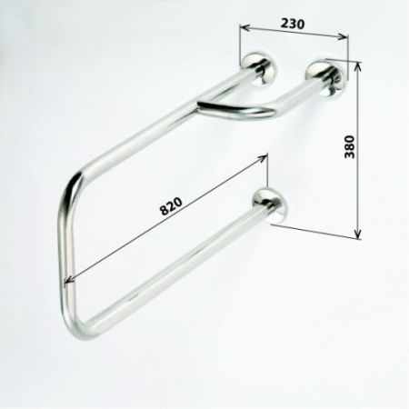 HELP Опорный поручень правый 380*776 глянец, артикул 301112161