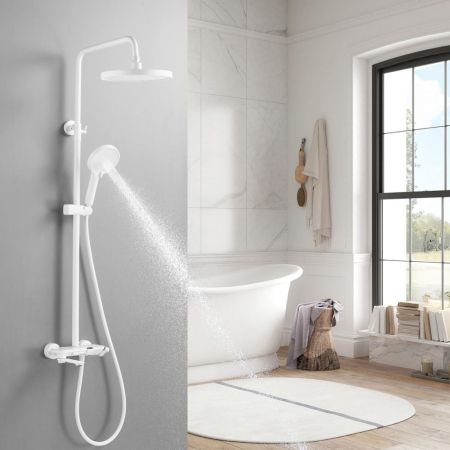 Душевая система Shevanik S4726C, белый