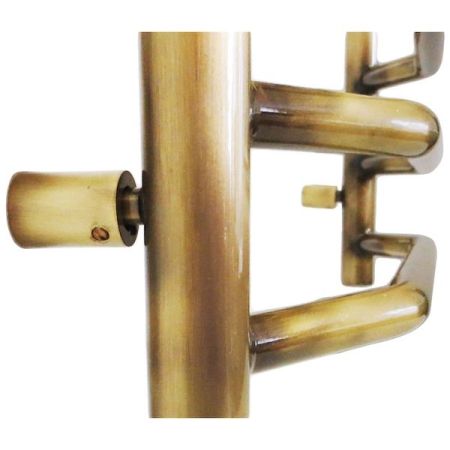 Электрический полотенцесушитель Domoterm Лаура П5 500*500 АБР E L Античная бронза, артикул ЛаураП5500*500АБРEL