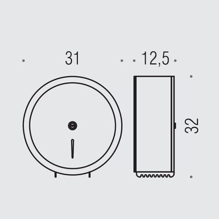 Colombo Hotel Collection Контейнер для т/б, с безопасным замком, цвет: полированная нержавеющая сталь, артикул B9983N.IL