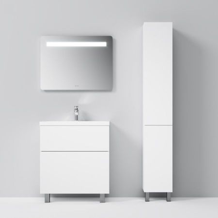 M90CSR0306WG GEM, шкаф-колонна, напольный, правый, 30 см, двери, push-to-open, цвет: белый, глянец