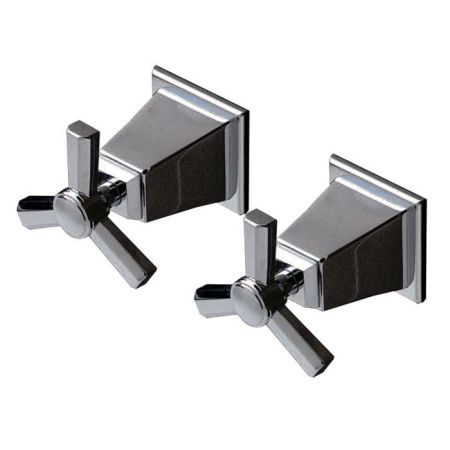 Devon Time Краны запорные (пара) , цвет хром, артикул 2TIME266CR