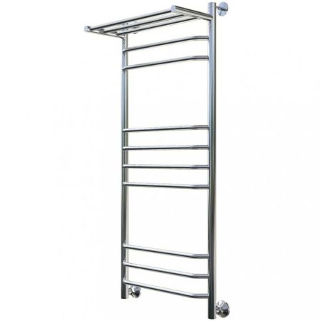 Водяной полотенцесушитель Тругор Браво 3 П НП 120x40 с полкой Хром, артикул Браво3/нп12040П