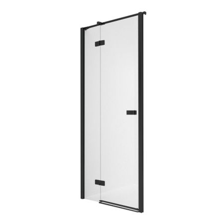 Дверь в нишу NEW TRENDY REFLEXA BLACK L 90x200 EXK-1322 (черный), артикул EXK-1322