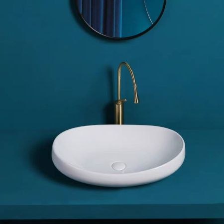 Раковина чаша WesnaArt NOVA 4060-NOV03, белый, артикул 4060-NOV03