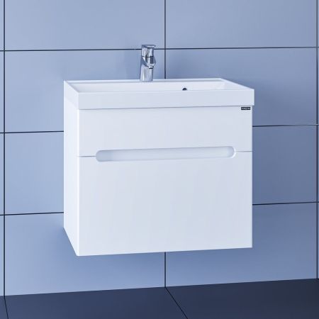 Тумба для умыв. "Лондон-60" 2 ящ,  подвес. (ум. Астория 60 литой мрамор)