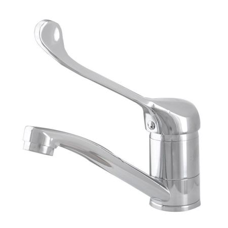 Смеситель для кухни с хирургической ручкой Сантаком stOMEGA 4579, хром, артикул 4579