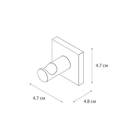 Крючок для ванной FIXSEN LUX SATIN FX-16005, сатин, артикул FX-16005