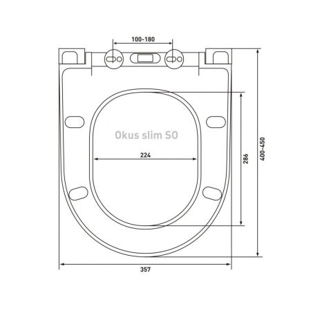 Сиденье BERGES Okus Slim SO, артикул 019603