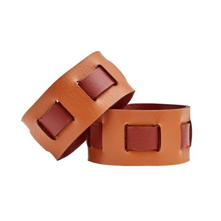 ADJ Кольцо для салфеток Bottega, D5 см., цвет: коньяк/бордо, артикул 010.B.09/30