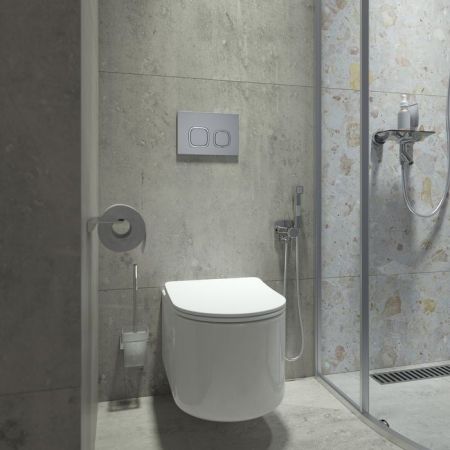 Клавиша смыва IDDIS хром  Unifix 004 (UNI04CHi77), артикул UNI04CHi77