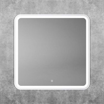 Зеркало с подсветкой "Genova 800x800" AM-Gen-800-800-DS-F-White