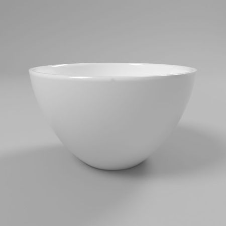 Умывальник WHITECROSS Amethyst D=50 (белый глянец) иск. камень, артикул 0711.050050.100