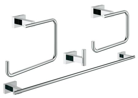 Набор аксессуаров GROHE Essentials Cube (4 предмета), хром (40778001), артикул 40778001