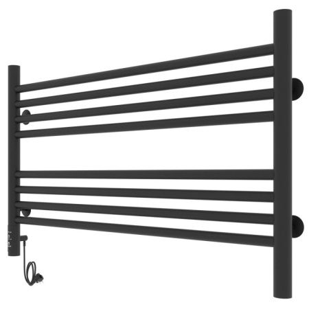 Полотенцесушитель электро "Оливия ЧКЧ8 800*500", черный муар, левый
