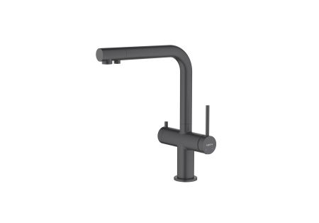 Смеситель для кухни с подключением к фильтру питьевой воды AQUATEK, матовый черный AQ1385MB ЕВРОПА